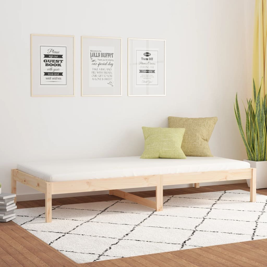 Lumarko Łóżko dzienne, 90x200 cm, lite drewno sosnowe