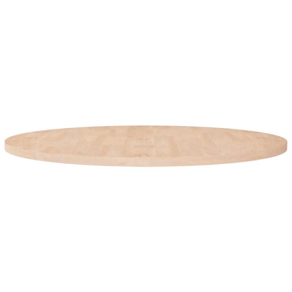 Okrągły blat do stolika, Ø90x2,5 cm, surowe drewno dębowe