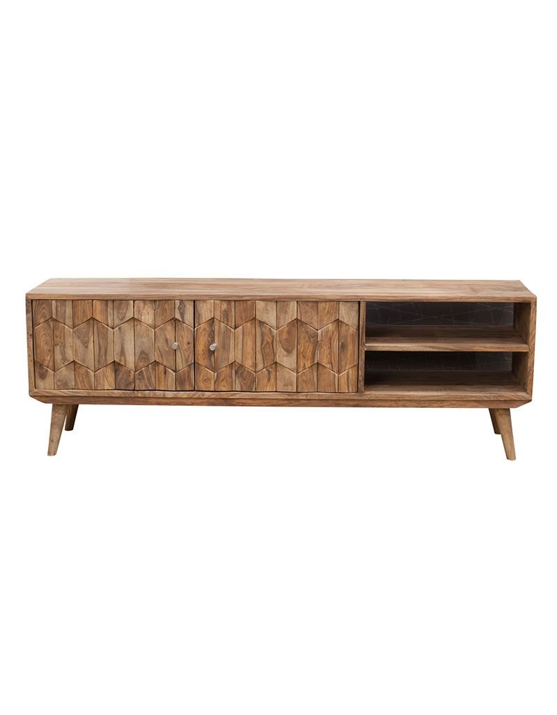 Komoda Rtv / Szafka Pod Telewizor Retro Natural 145 X 47 X 35