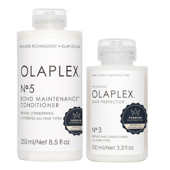 Olaplex No.5 + No.3, Zestaw regenerująco-odbudowujący: odżywka 250ml + kuracja regenerująca 100ml
