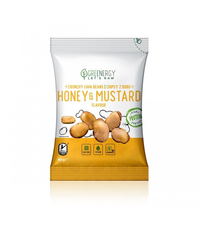 Chipsy z bobu miodowo- musztardowe 60g
