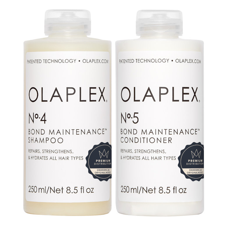 Olaplex Bond Maintenance, Zestaw: Olaplex No. 4 szampon 250ml + Olaplex No. 5 odżywka 250ml