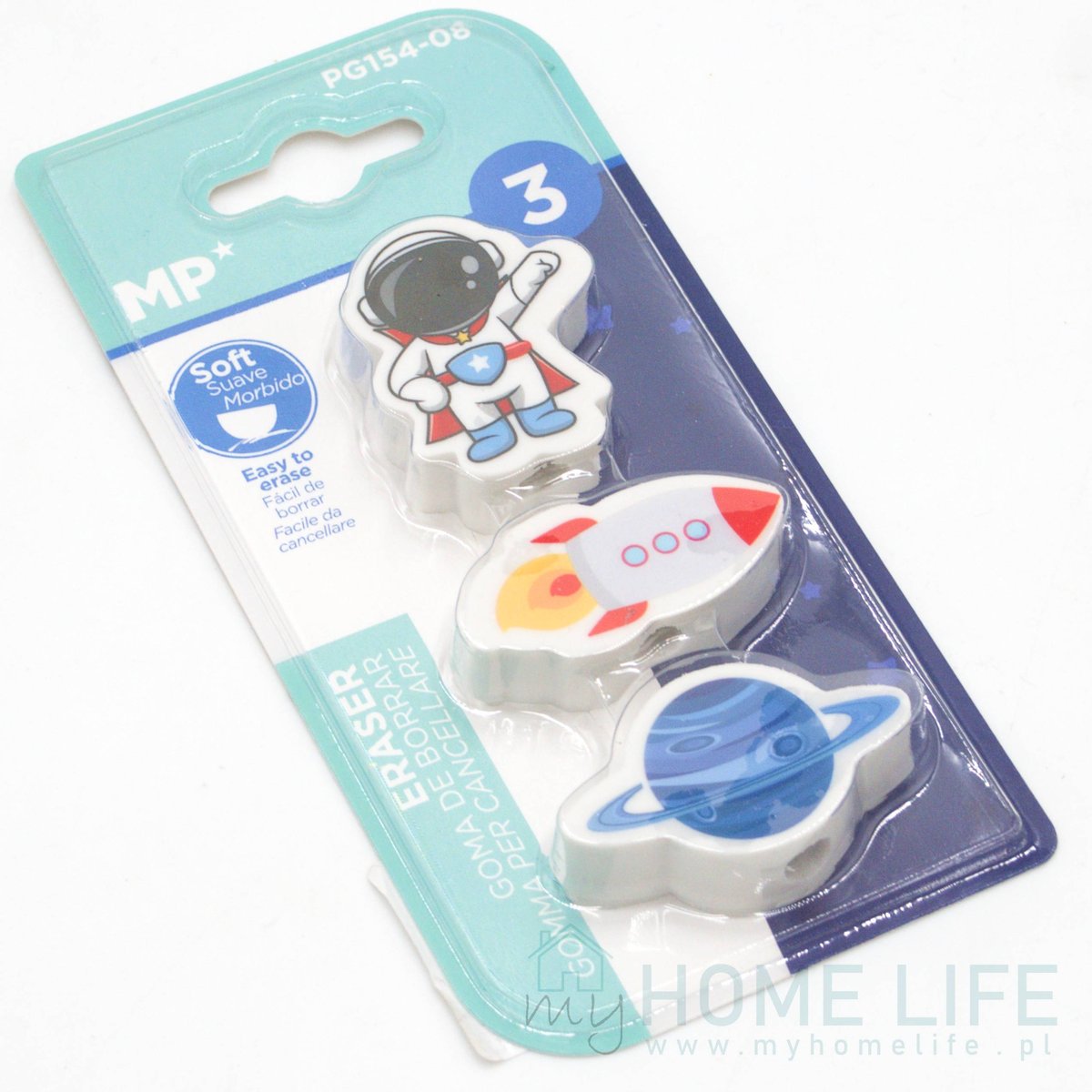 Gumka Do Mazania Ścierania Space 3 Szt