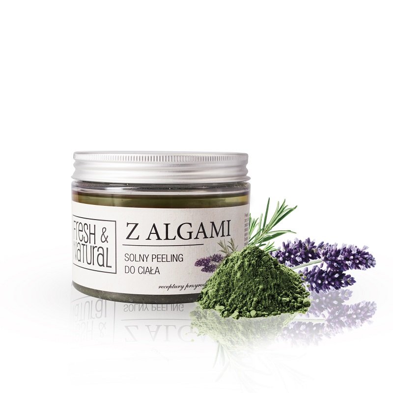 Fresh&Natural Solny peeling do ciała z algami 550g - Fresh&Natural 4141-0