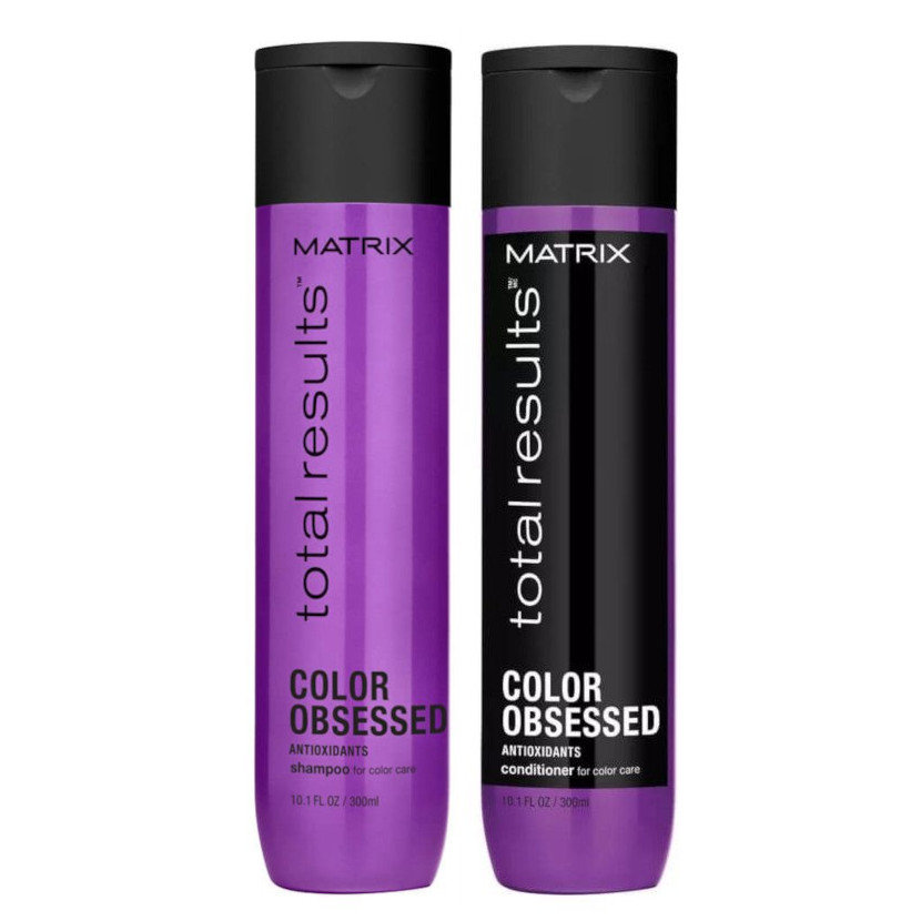Matrix Total Results Color Obsessed Zestaw do włosów farbowanych | szampon 300ml + odżywka 300ml