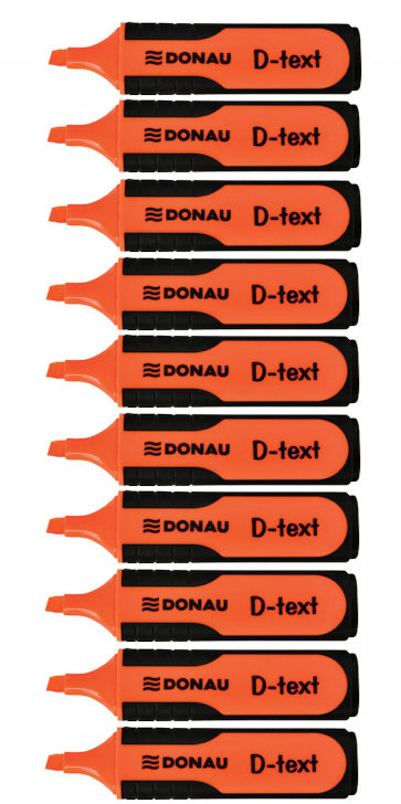 Donau Zakreślacz D-Text Pomarańczowy 10 sztuk