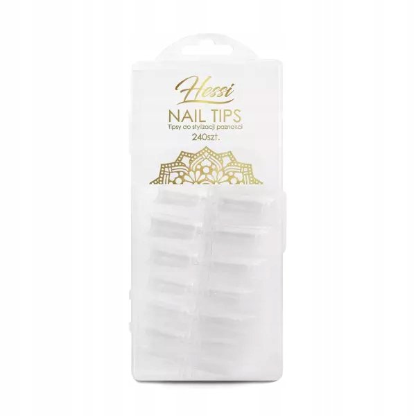 Hessi, Tipsy tunelowe, Nail Tips, 240 szt.