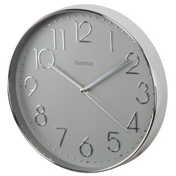 Hama zegar ścienny Elegance srebrno szary # z wartością produktów powyżej 89zł!