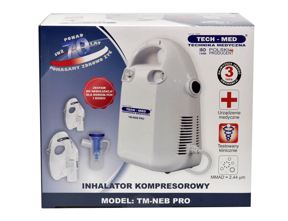 Inhalator nebulizator dzieci dorośli Tech Med Pro