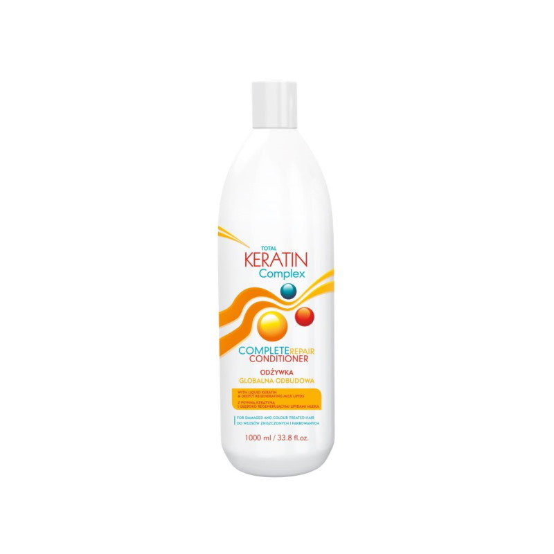 Фото - Шампунь CeCe Total Keratin Complex, odżywka regenerująca, 1000ml