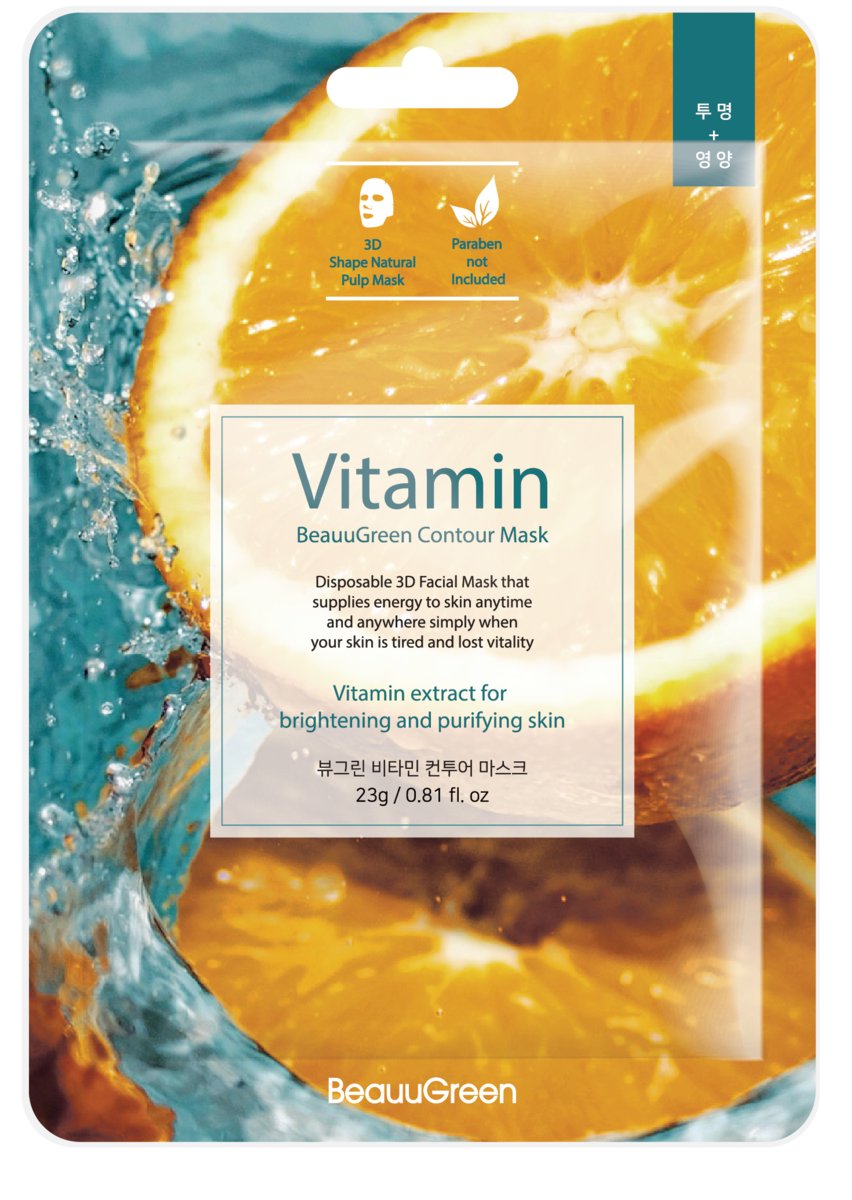 Beauugreen BEAUUGREEN Koreańska maseczka z witaminami