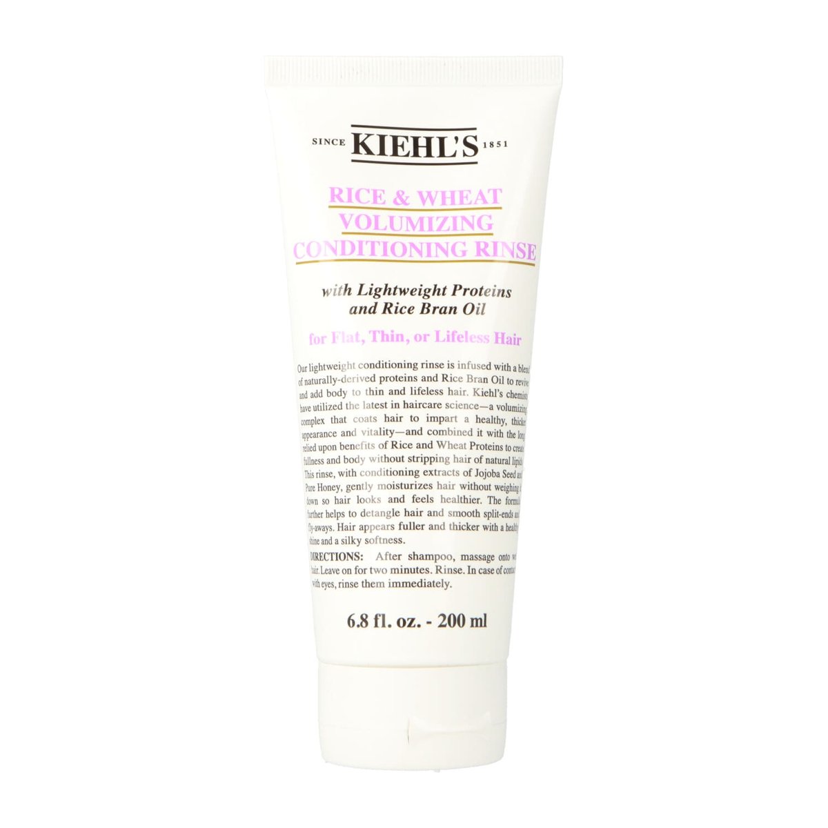 Kiehl's kiehls ryż i pszenicy volumis obrotowo kondycjonowania płukanie 6.8oz (200ML)