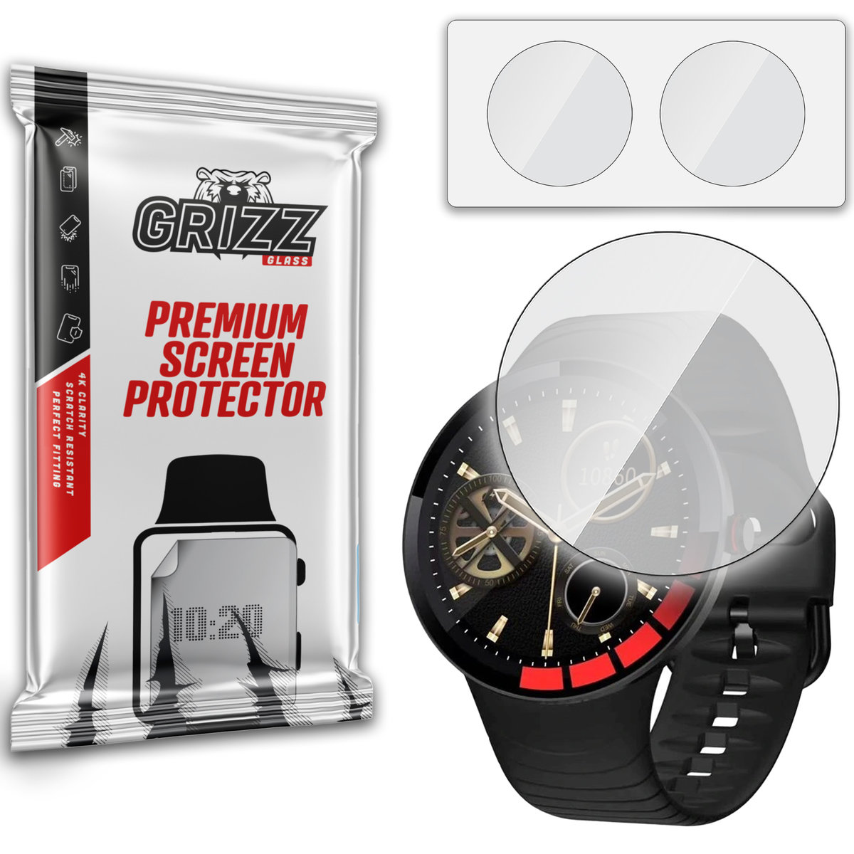 GrizzGlass HybridGlass szkło hybrydowe do Smartwatch E3