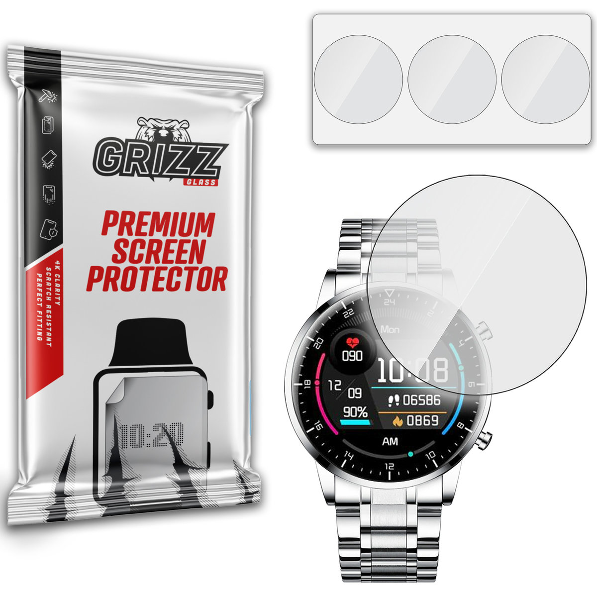 GrizzGlass HydroFilm folia hydrożelowa do Smartwatch NY19