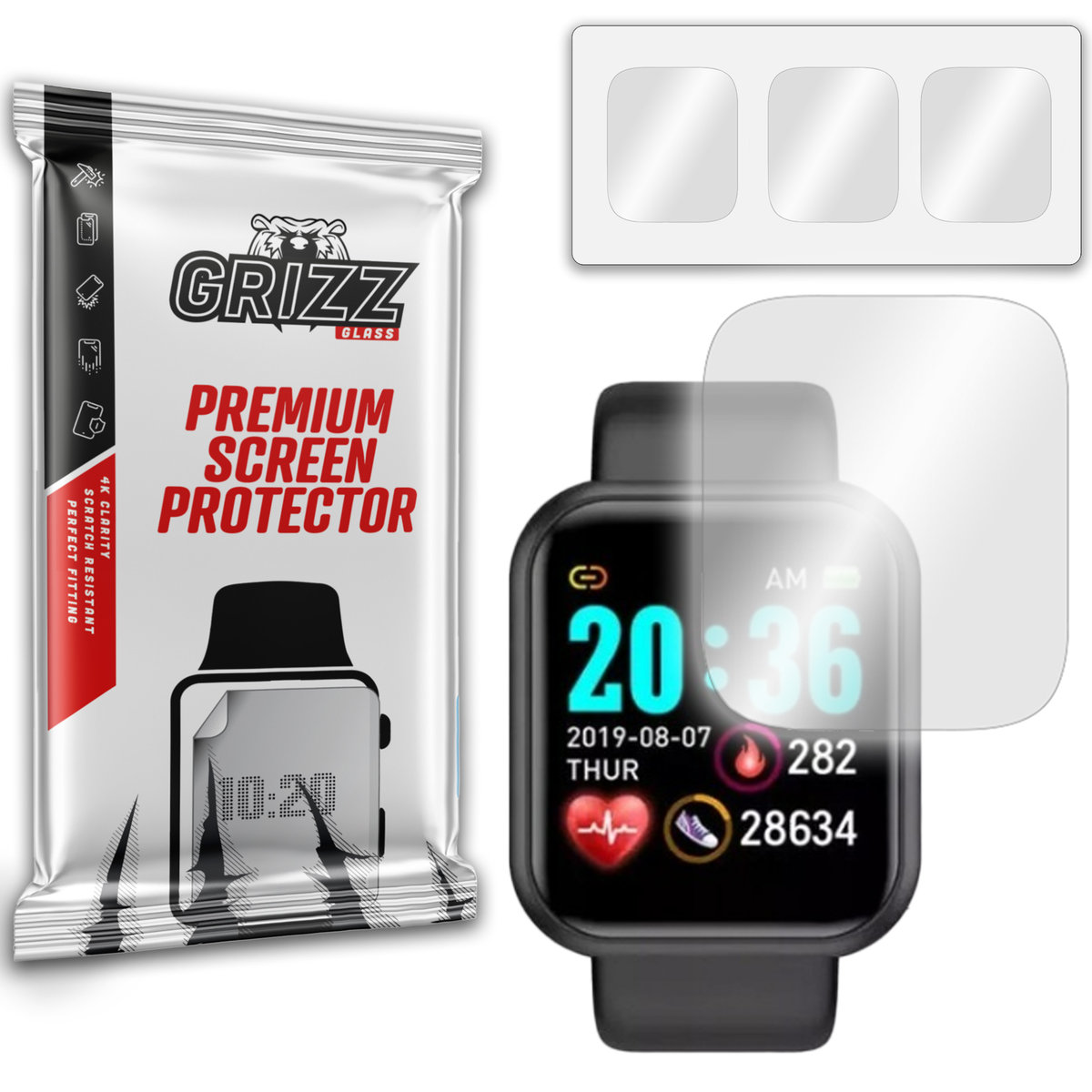 GrizzGlass HydroFilm folia hydrożelowa do Smartwatch L18