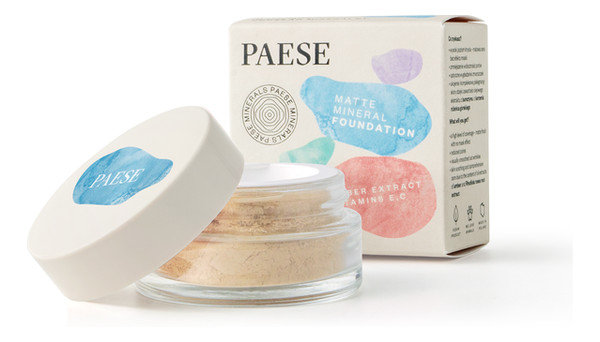 Paese Minerals Matte Mineral Foundation matujący podkład mineralny 100N Light Beige