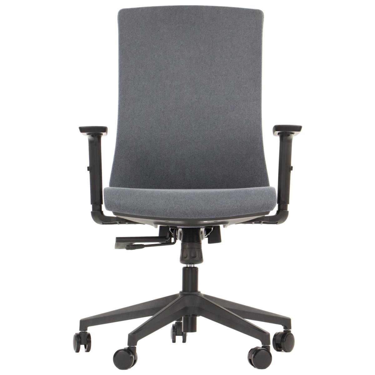 Stema T Nowoczesne krzesło biurowe obrotowe TONO grafit - wysuw siedziska, pianka wtryskowa T/TONO/49/1/M/0