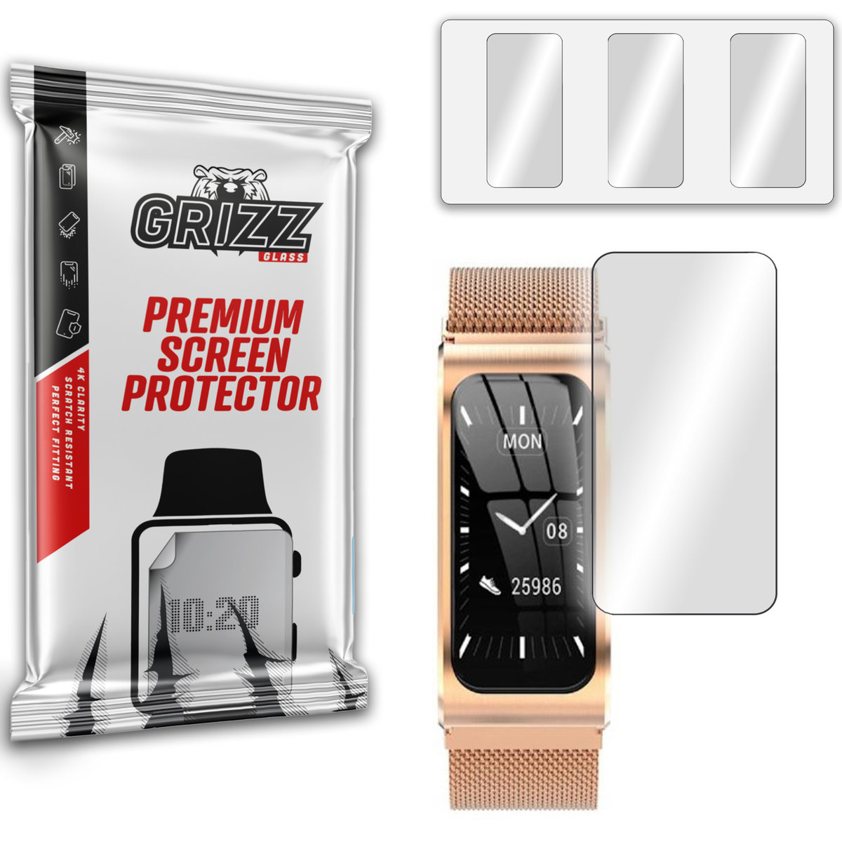 GrizzGlass HydroFilm folia hydrożelowa do Smartwatch AK12