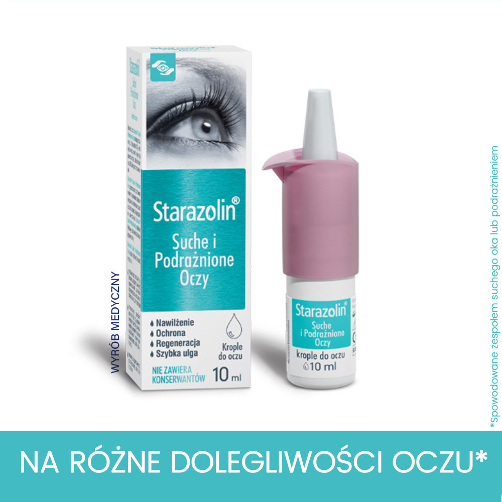 Polpharma Starazolin Suche i Podrażnione Oczy krople do oczu 10 ml | DARMOWA DOSTAWA OD 199 PLN!
