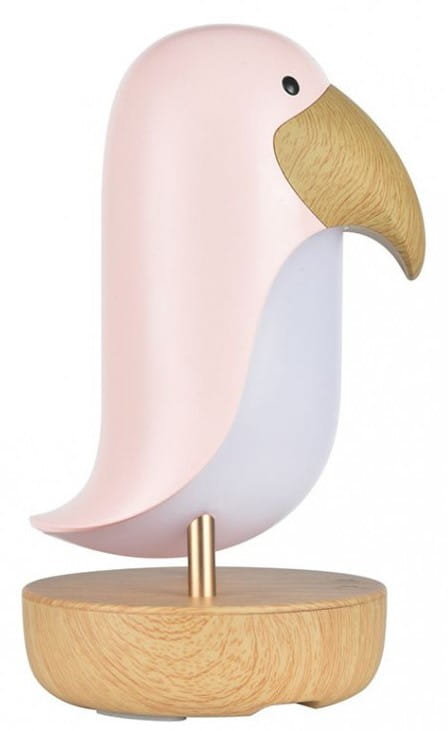 Ptak Maskonur Głośnik Lampka Różowy  Rabbit & Friends