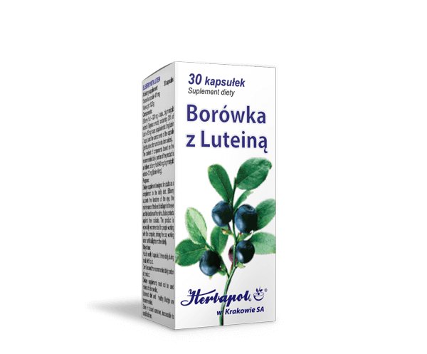 HERBAPOL KRAKÓW Borówka+luteina 30kaps. HERBAPOL KRAKÓW 21HEWKAPBT