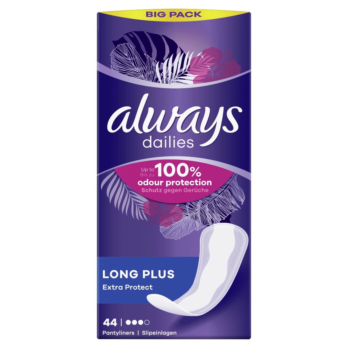 Always - Wkładki higieniczne Long Plus Trio 44szt