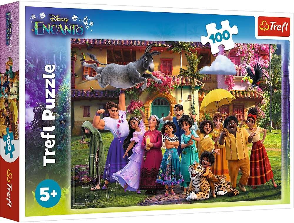 Puzzle 100 el. Magia czeka w Encanto Trefl