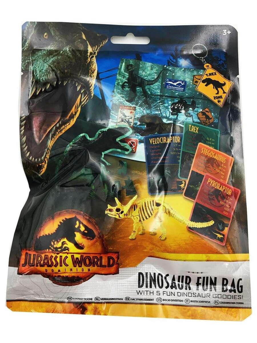 Jurassic World torba różności Fun Bag Dinozaury 14 elementów