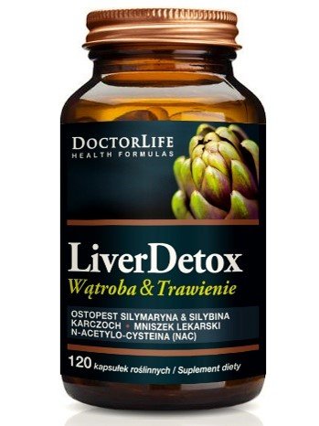 Doctor Life Doctor Life Liver Detox ochrona wątroby suplement diety 120 kapsułek