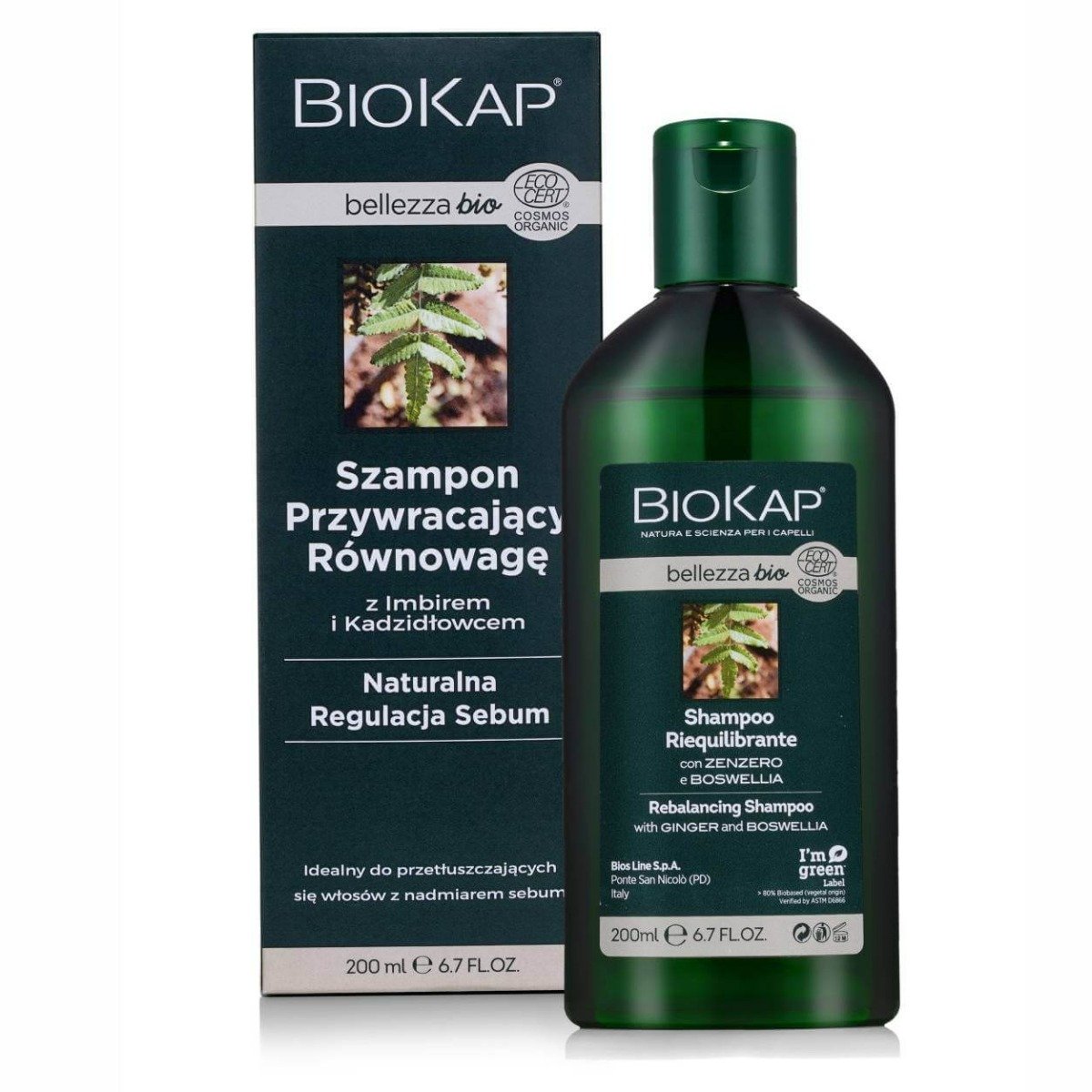 Zdjęcia - Szampon Bios Protein Biokap Bellezza Bio  Przywracający Równowagę, 200 ml 