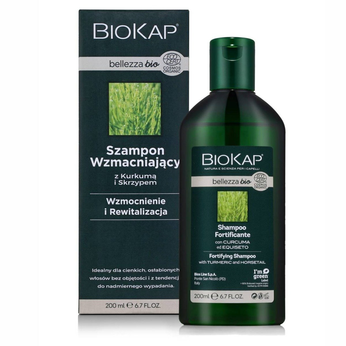 Bios Line S.P.A Biokap Bellezza Bio Szampon Wzmacniający 200ml