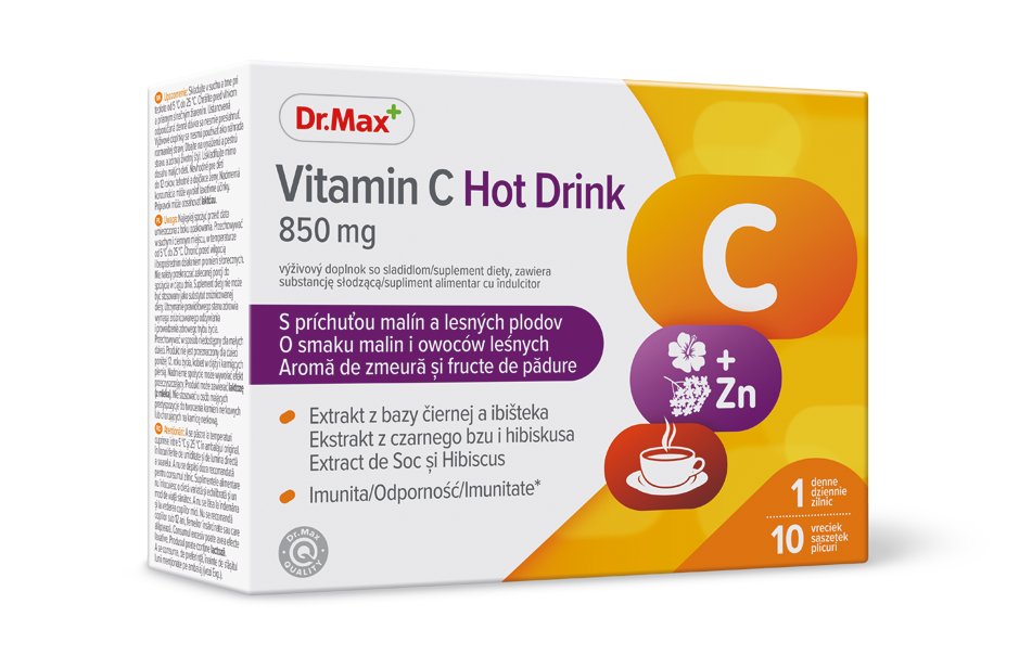 Dr.Max, Vitamin C Hot Drink, suplement diety, 10 sasz.