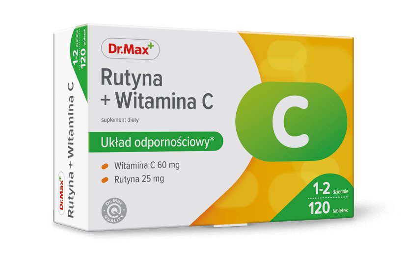 Dr.Max, Suplement diety Rutyna + Witamina C, 120 tabl.