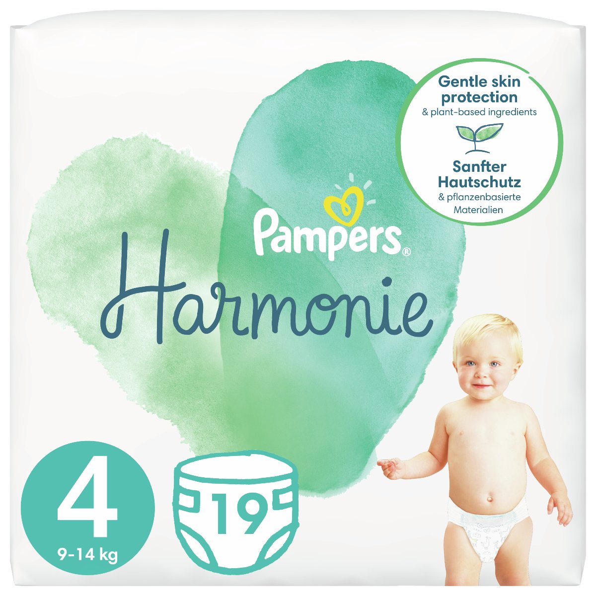 Pampers PROCTER & GAMBLE Harmonie 4 9-14 kg pieluchy x 19 szt
