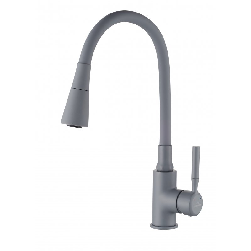 Invena Pogo Plus bateria kuchenna z elastyczną wylewką szara BZ-80-P05