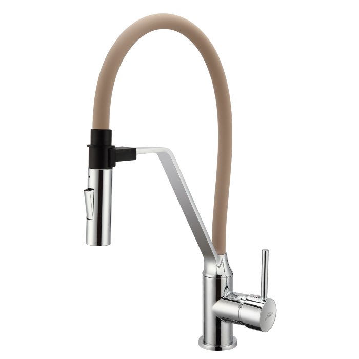 Invena Terra stojąca beż chrom (BZ-54-L03)