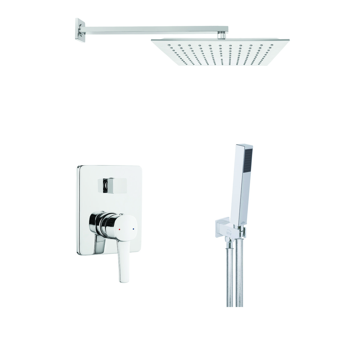 Invena Glamour zestaw podtynkowy chrom BS020K1