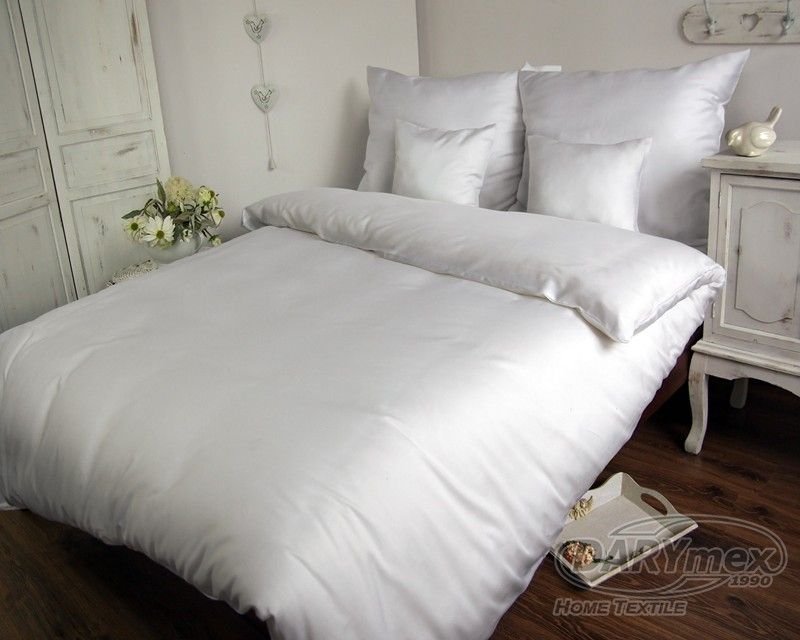 Poszewka satyna bawełna biały 603/50x70