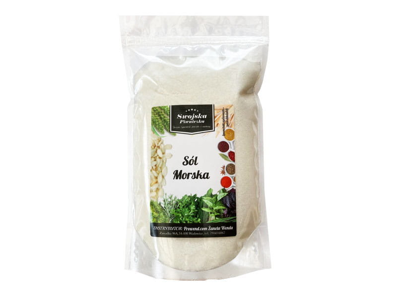 Sól Morska Drobna 1Kg Swojska Piwniczka
