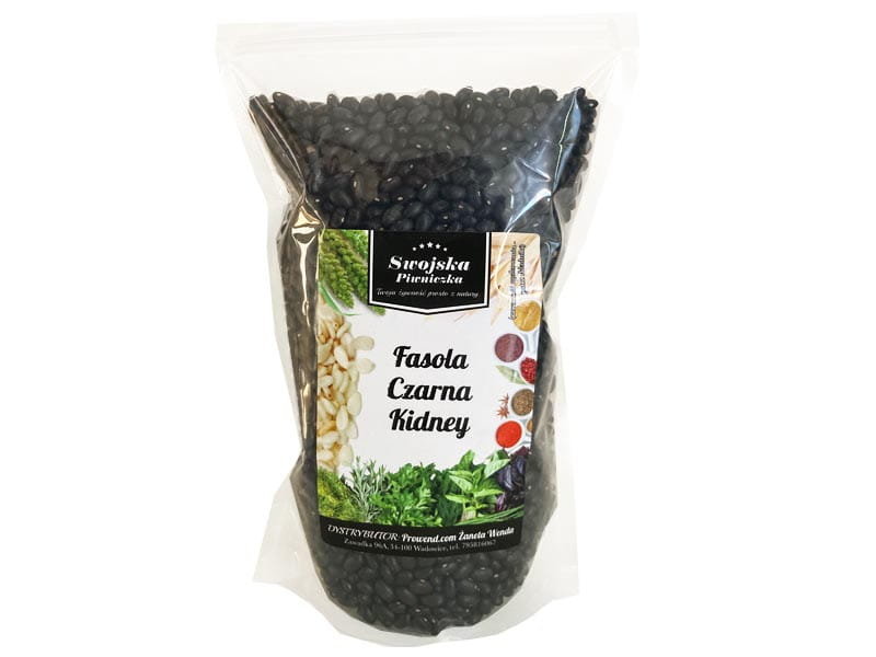 Fasola Kidney Czarna 1Kg Swojska Piwniczka