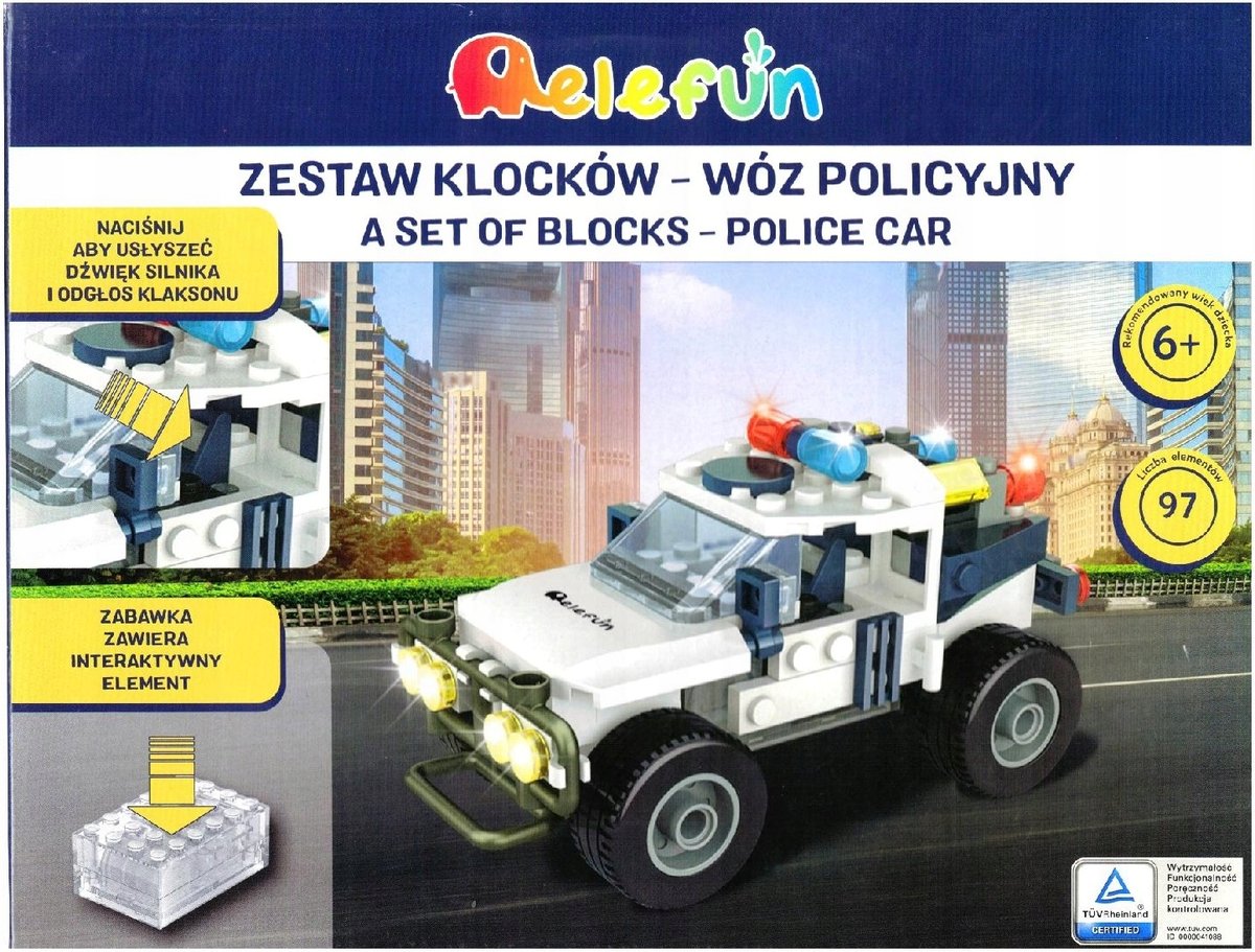 Elefun Zestaw Klocków - Wóz Policyjny 99087