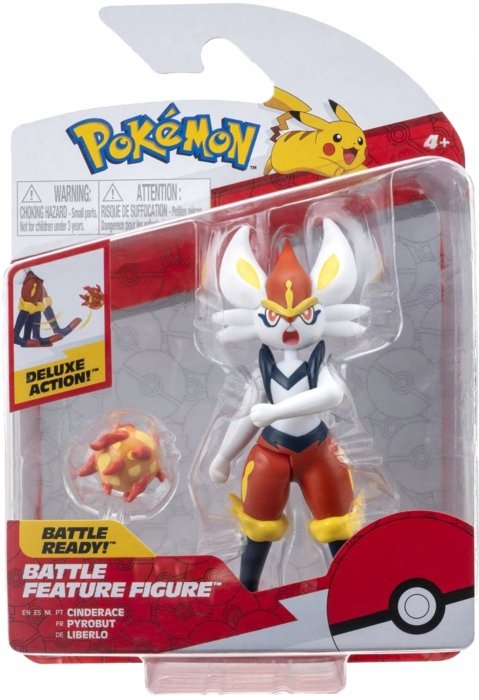 POKEMON Pokemon Figurka Bitewna Cinderace Ognisty Pocisk W9 0164 0000046297