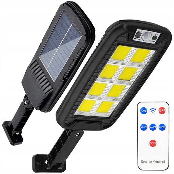 Lampa Solarna Uliczna Latarnia Led 240 Cob + Pilot 240Led Xw-D150