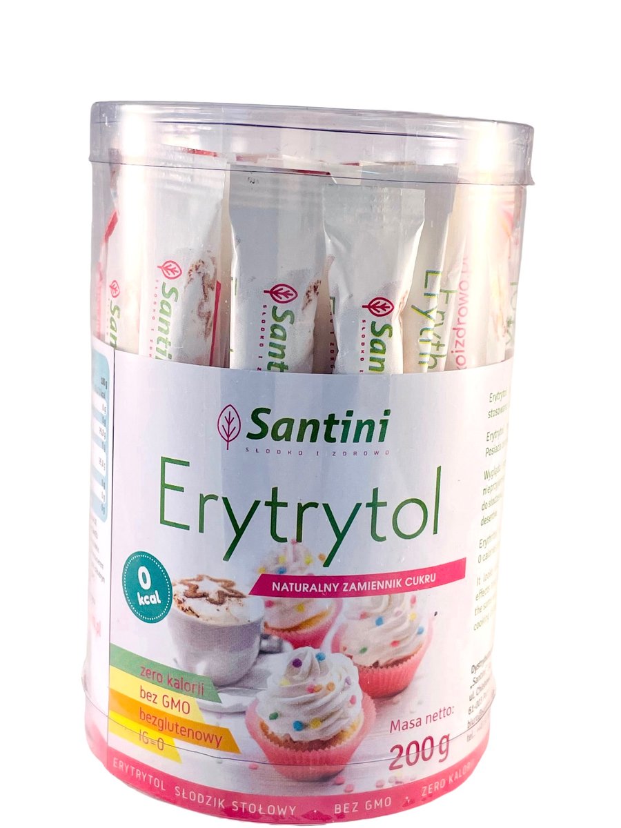 Erytrytol Tuba 40 Saszetek 200g - Santini