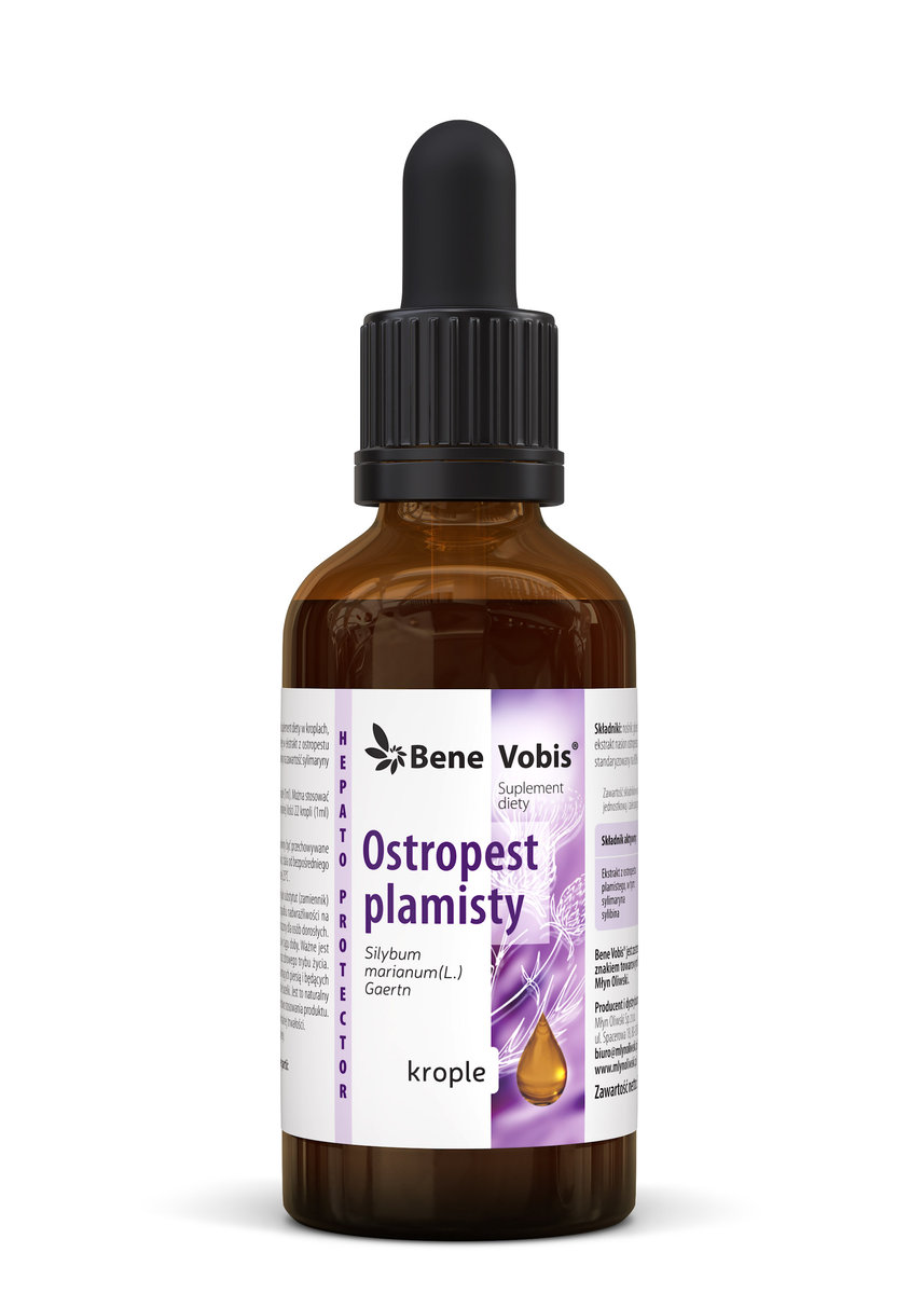 Młyn Oliwski, Suplement diety Ostropest Plamisty sylimaryna i sylibina, 50 ml