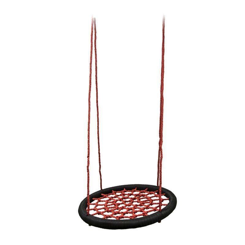 Master dzieci okrągły huśtawka Nest huśtawka, czarny/czerwony, One Size MAS-B124