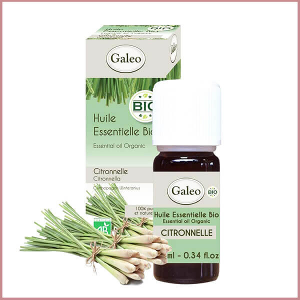 Galeo, Olejek eteryczny BIO z trawy cytrynowej, 10 ml