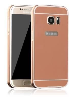 Bumper Mirror Samsung Galaxy S7 Różowy
