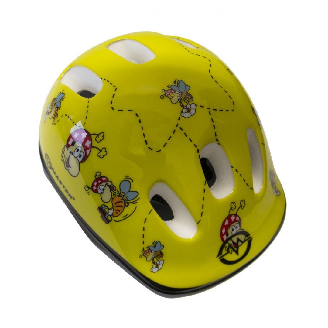 Kask Rowerowy Żółty Master Flip S
