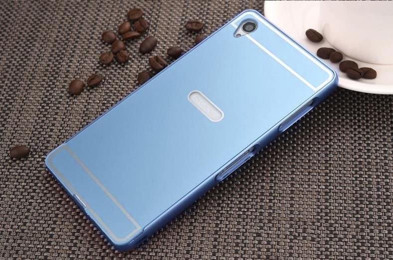 Bumper Alu Sony Xperia M4 Aqua Niebieski